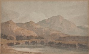 Uitzicht in Noord-Wales door David Cox