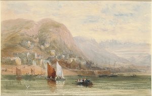 Zicht op Barmouth, Noord-Wales door David Cox