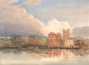 Uitzicht op Lambeth Palace aan de Theems
