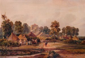 Een boerderij in Worcestershire, ca. 1848