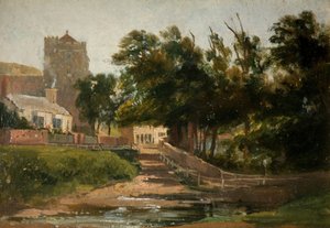 Allerheiligenkerk, Hastings, 1813 door David Cox the elder