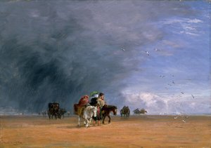 De Zanden Oversteken, 1848 door David Cox the elder