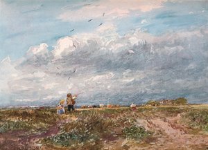 Vliegeren door David Cox the elder