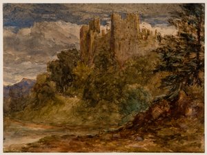 Kasteel Ludlow door David Cox the elder