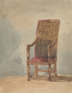 Studie van een antieke fauteuil, 1849