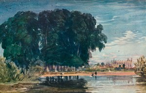 De Brocas, Eton, vroeg-midden 19e eeuw, 1930 door David Cox the elder