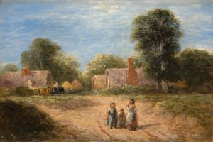 De boerderij, 1848 door David Cox the elder