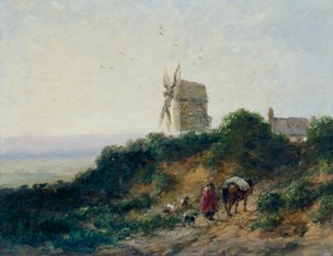 De weg naar de molen