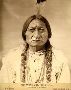 Sitting Bull (1834-1890) Amerikaanse Dakota Sioux Indianenleider (Indiaanse naam Tatanka Iyotake) foto door David F. Barry