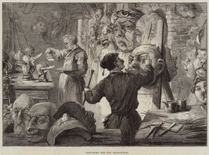 Voorbereidingen voor de pantomimes
