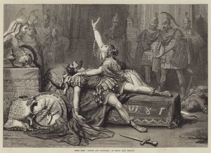 Scène uit Antony en Cleopatra, in het Drury Lane Theatre