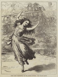 Scène uit Fanchette, in het Lyceum Theatre, de Schaduw Dans door David Henry Friston