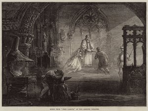 Scène uit Vrije Arbeid, in het Adelphi Theater