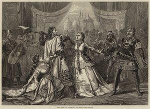 Scène uit Il Talismano, in het Drury Lane Theatre door David Henry Friston