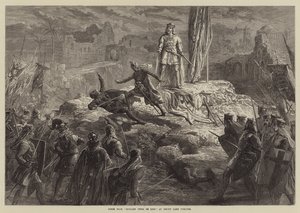 Scène uit Richard Coeur de Lion, in Drury Lane Theatre door David Henry Friston