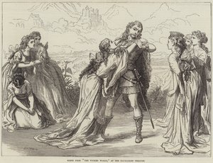 Scène uit The Wicked World, in het Haymarket Theatre