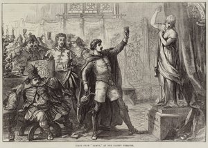 Scène uit Zampa, in het Gaiety Theatre door David Henry Friston