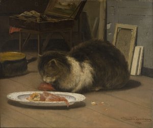 De kat in het atelier