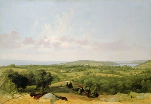 Uitzicht op Narragansett Bay, nabij Warwick, Rhode Island door David Johnson