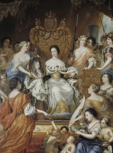 Allegorie van het regentschap van Ulrika Eleonora van Zweden door David Klöcker Ehrenstrahl