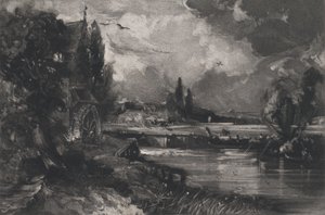 Een molen, 1829 door David Lucas