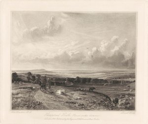 Hampstead Heath, Harrow in de verte