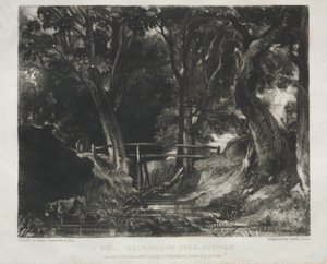 Verschillende onderwerpen van landschap, kenmerkend voor Engels landschap uit schilderijen door David Lucas
