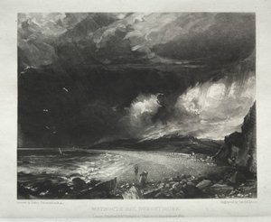 Verschillende Onderwerpen van Landschap, Kenmerkend voor Engels Landschap uit Schilderijen van John Constable, R.A.: Weymouth Bay, Dorsetshire door David Lucas