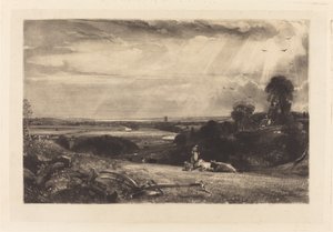 Zomerochtend door David Lucas after John Constable