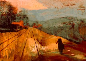 Rode straten, 2017 (schilderij)