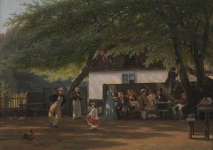 Een koffiepauze in het huis van een jachtopziener door David Monies