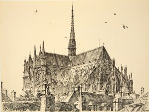 Kathedraal van Amiens, illustratie uit 
