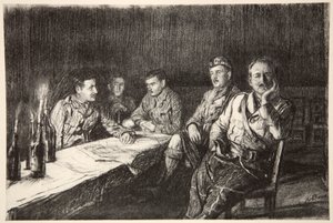 Officiersmess van de Gordon Highlanders, illustratie uit 