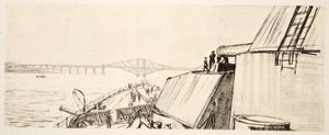 Op een slagschip: in de Forth, illustratie uit 