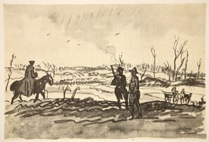 Aan de Somme: nabij Mametz, illustratie uit 