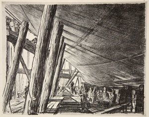 Onder een schip, illustratie uit 