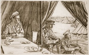 Wachten op de gewonden, illustratie uit 