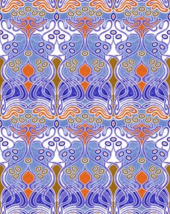 Beauclair Blauw Oranje, 2018 (gemengde techniek digitaal)
