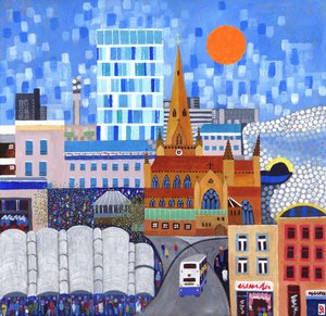 Bullring Sun, 2012 (acryl op doek) door David Newton