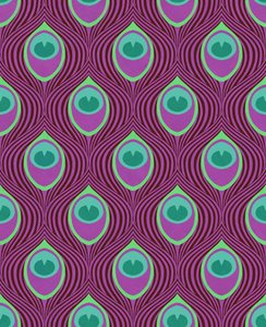 Pauw Magenta, 2019 (gemengde techniek digitaal) door David Newton
