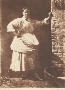 Een vissersvrouw uit Newhaven,1844 (foto) door David Octavius Hill