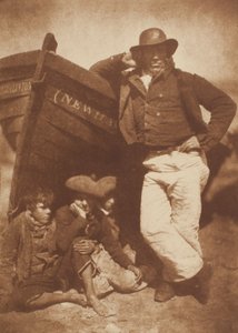 James Linton en Drie Jongens, Newhaven door David Octavius Hill
