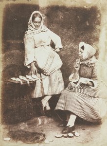 Newhaven Visvrouwen, Jeanie Wilson en Annie Linton door David Octavius Hill