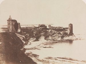 Kasteel St. Andrews, vanuit het Zuidoosten, 1846 door David Octavius Hill