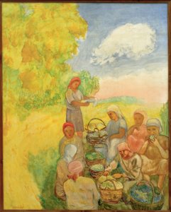 Brigade in de pauze door David Petrowitsch Sterenberg