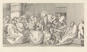 Jeremia voor de tempel door David Pièrre Giottino Humbert de Superville