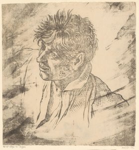 Portret van een man door David Pièrre Giottino Humbert de Superville
