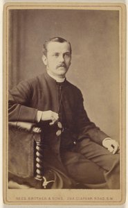 [Ongeïdentificeerde man met snor, zittend]. door David Rees and Brother and Son