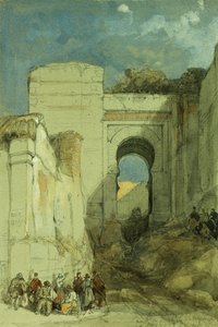 Een Oude Moorse Poort, Granada, 1883 door David Roberts