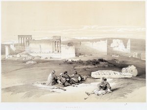 Baalbec (Baalbek) in Libanon, tekening gemaakt op 05/05/1839 in 
